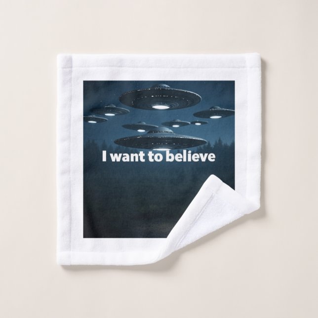 Conjunto De Toalhas I want to believe (Pano de lavar)