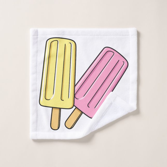 Conjunto De Toalhas Ice pop cartoon (Pano de lavar)