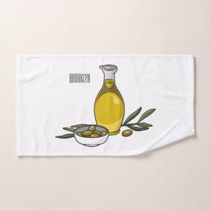 Conjunto De Toalhas Ilustração de desenho animado de azeite
