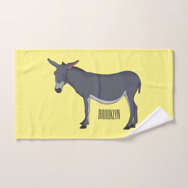 Conjunto De Toalhas Ilustração de desenho animado de Donkey (Toalha de mão)