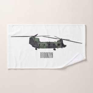 Conjunto De Toalhas Ilustração de desenho animado de helicóptero do ex