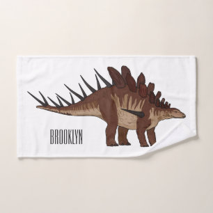 Conjunto De Toalhas Ilustração de desenho animado de Kentrosaurus