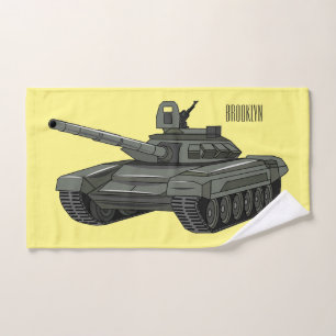 Conjunto De Toalhas Ilustração de desenho animado do Tanque