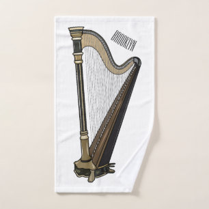 Conjunto De Toalhas Ilustração de desenho animado Harp