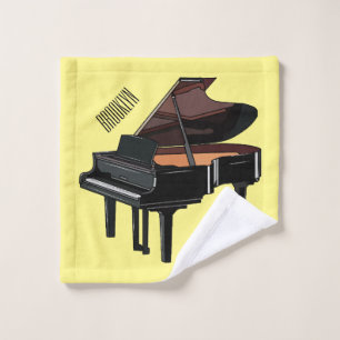 Conjunto De Toalhas Ilustração de desenho animado Piano