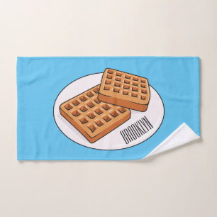 Conjunto De Toalhas Ilustração de desenho animado Waffle