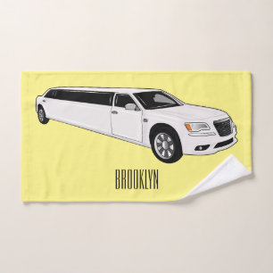 Conjunto De Toalhas Ilustração de desenho da limusine