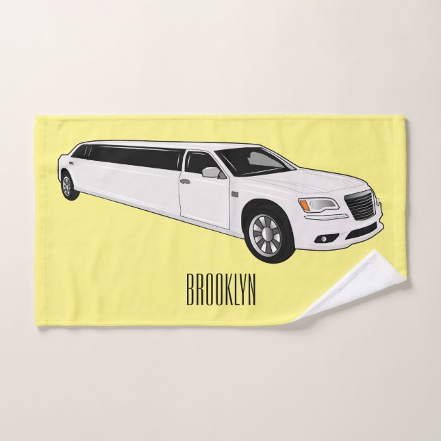 Conjunto De Toalhas Ilustração de desenho da limusine (Toalha de mão)