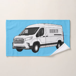 Conjunto De Toalhas Ilustração de desenho de carrinha de entrega