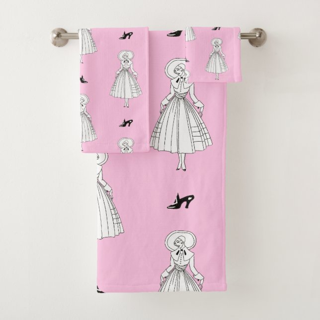 Conjunto De Toalhas Ilustração de Moda de Georges Barbier dos anos 20 (Insitu)