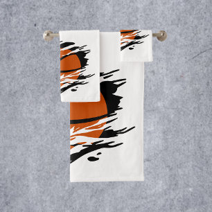 Conjunto De Toalhas Ilustração Destruída de Basquete