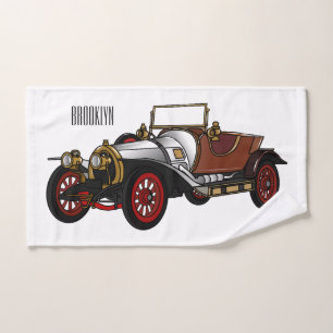 Conjunto De Toalhas Ilustração do desenho animado Classic car 1920