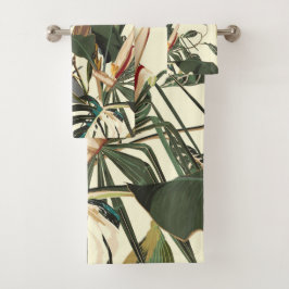 Conjunto De Toalhas Ilustração exótica da selva de abstrato.