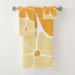 Conjunto De Toalhas Ilustração Floral