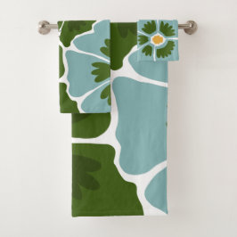 Conjunto De Toalhas Ilustração Floral