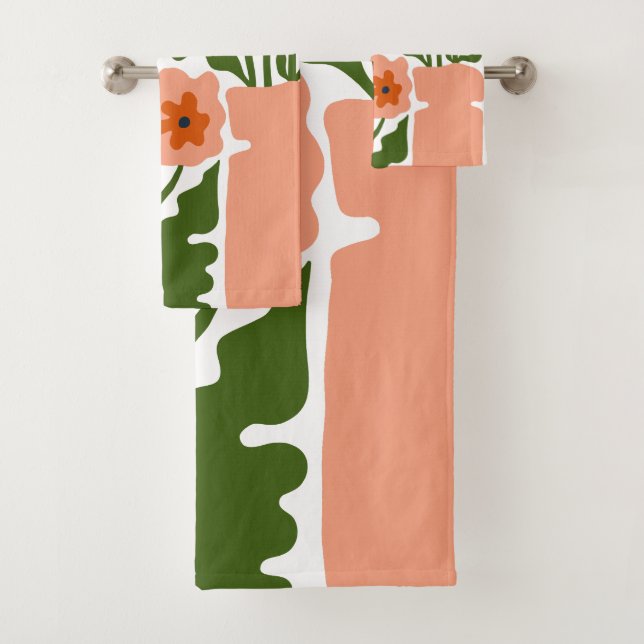 Conjunto De Toalhas Ilustração Floral (Insitu)