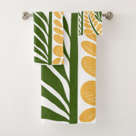Conjunto De Toalhas Ilustração Floral
