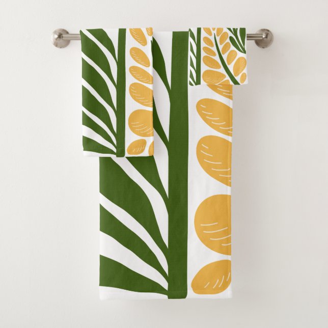 Conjunto De Toalhas Ilustração Floral (Insitu)