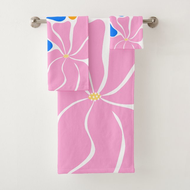 Conjunto De Toalhas Ilustração Floral (Insitu)
