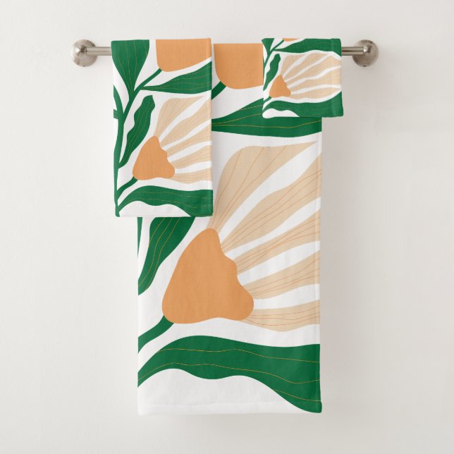 Conjunto De Toalhas Ilustração Floral (Insitu)