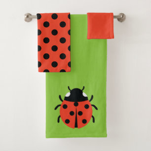 Conjunto De Toalhas Ilustração Ladybug