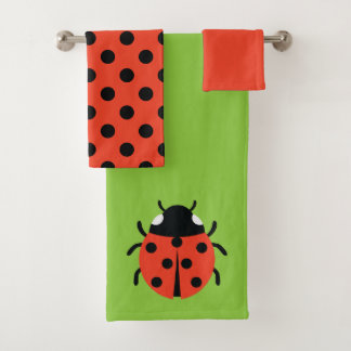 Conjunto De Toalhas Ilustração Ladybug
