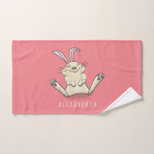 Conjunto De Toalhas Imagem de desenho animado de coelho bonito