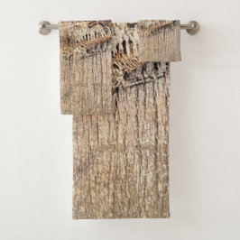 Conjunto De Toalhas Imagem de Foto de Fechamento de Textura de Tronco