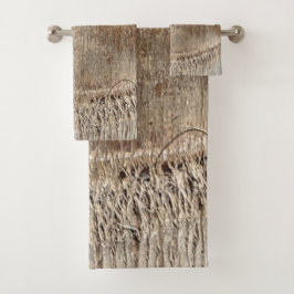 Conjunto De Toalhas Imagem de Foto de Fechamento de Textura de Tronco
