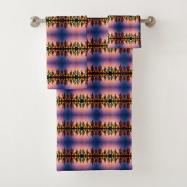 Conjunto De Toalhas Imagem do nascer do sol do deserto sudoeste com ca
