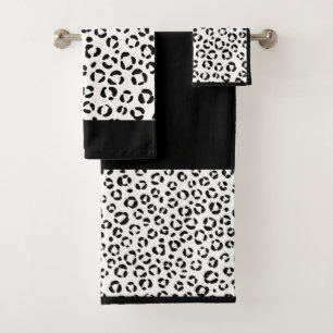 Conjunto De Toalhas Impressão Animal B&W