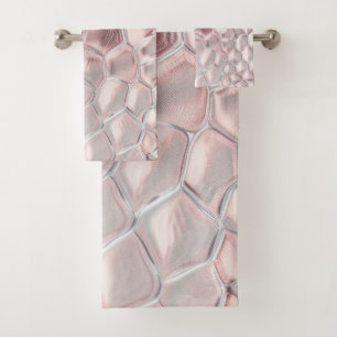 Conjunto De Toalhas Impressão animal rosa e suave