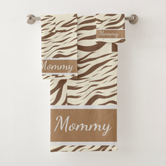 Conjunto De Toalhas Impressão animal, zebra África impressão
