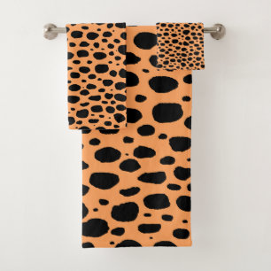 Conjunto De Toalhas Impressão de Animais Safari Selvagem Moderna