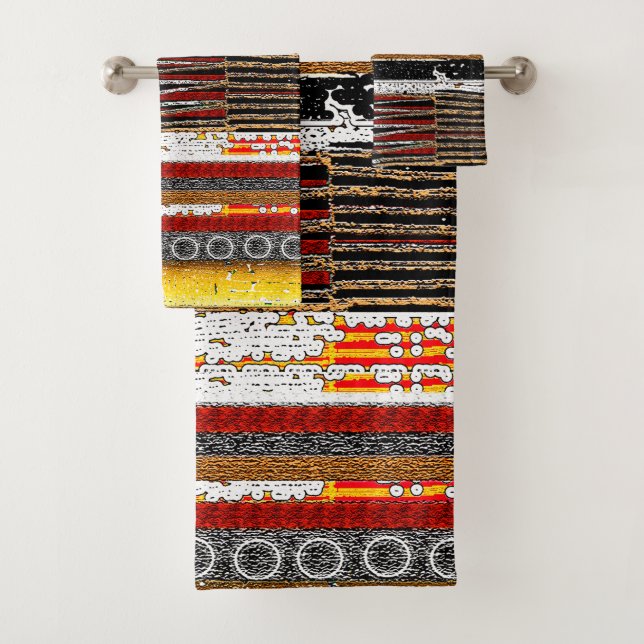 Conjunto De Toalhas Impressão de Lama (Insitu)