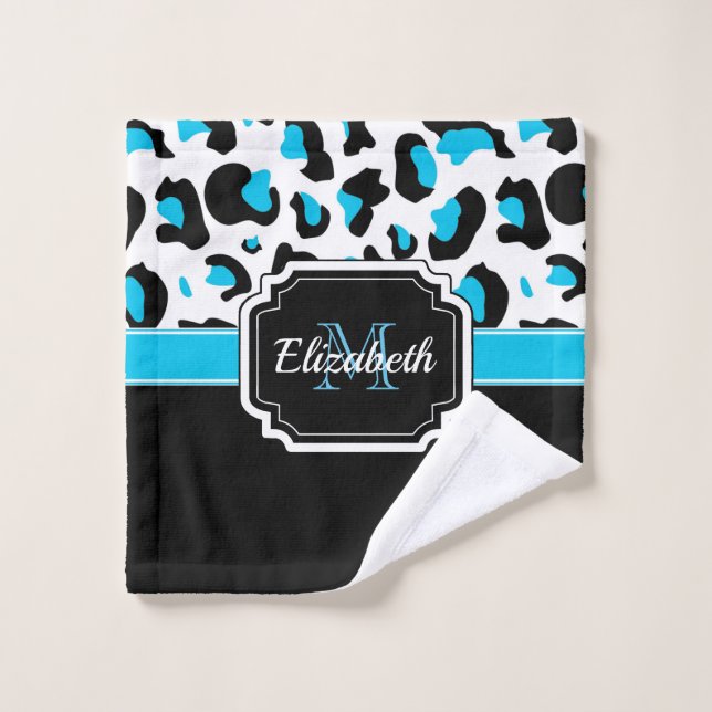 Conjunto De Toalhas Impressão de Leopardo Bonito (Pano de lavar)