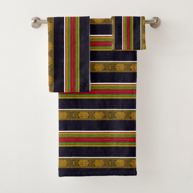 Conjunto De Toalhas Impressão de padrão afrocêntrico (Insitu)
