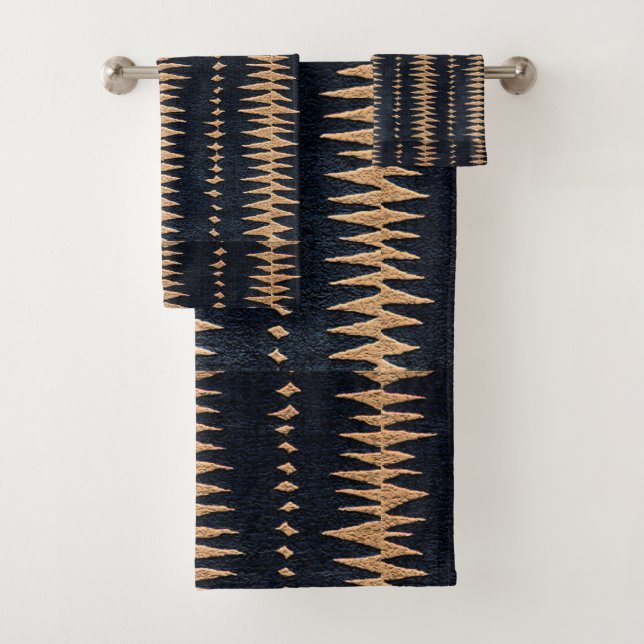 Conjunto De Toalhas Impressão de padrão afrocêntrico (Insitu)