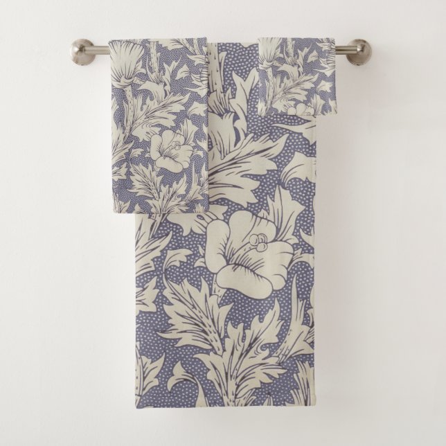 Conjunto De Toalhas Impressão de Papel de Parede Papoula Horn de Willi (Insitu)