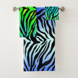 Conjunto De Toalhas Impressão de pele de tigre