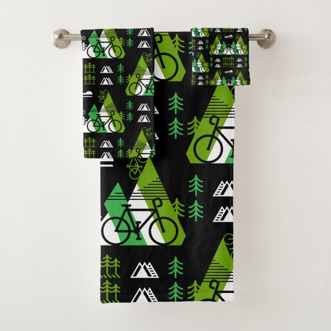 Conjunto De Toalhas Impressão de Presente Com Bicicleta (Insitu)