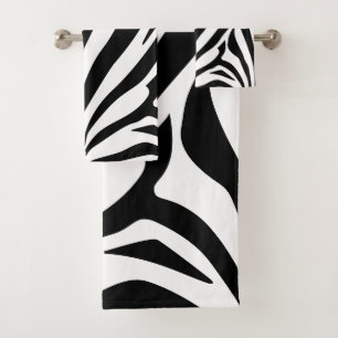 Conjunto De Toalhas Impressão de zebra personalizável