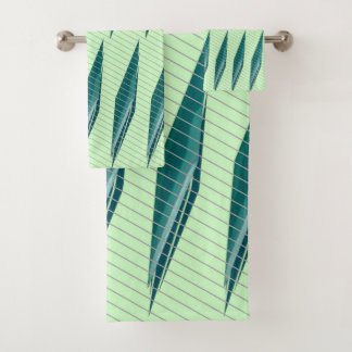 Conjunto De Toalhas Impressão Diagonal