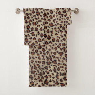 Conjunto De Toalhas Impressão do leopardo