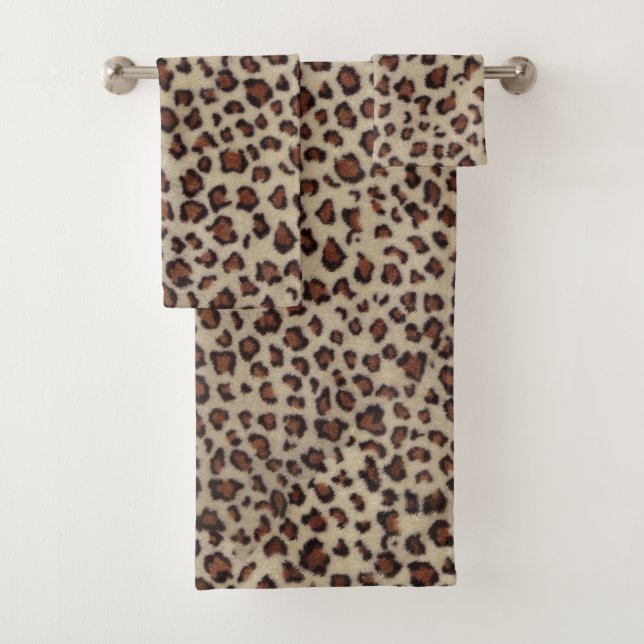Conjunto De Toalhas Impressão do leopardo (Insitu)