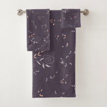 Impressão floral roxo