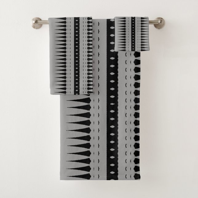 Conjunto De Toalhas Impressão Geométrica Afrocentrada • Cultural  (Insitu)