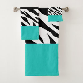 Conjunto De Toalhas Impressão Leopardo, Impressão Zebra, Impressão Ani