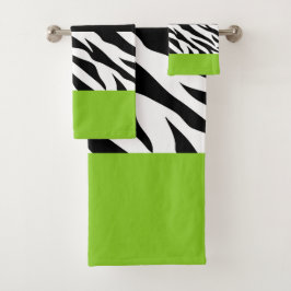 Conjunto De Toalhas Impressão Leopardo, Impressão Zebra, Impressão Ani