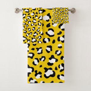 Conjunto De Toalhas Impressão Leopardo, Manchas Leopardo, Leopardo Ama
